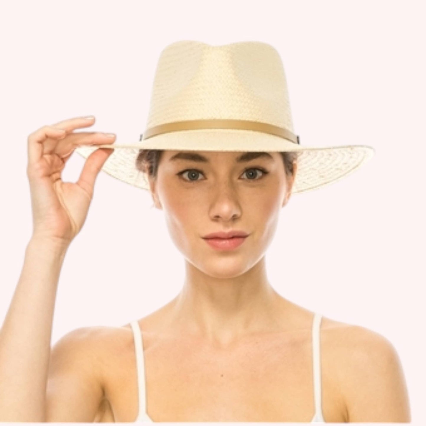 Handwoven Toyo Straw Panama Hat – Timeless & Elegant: Natural
