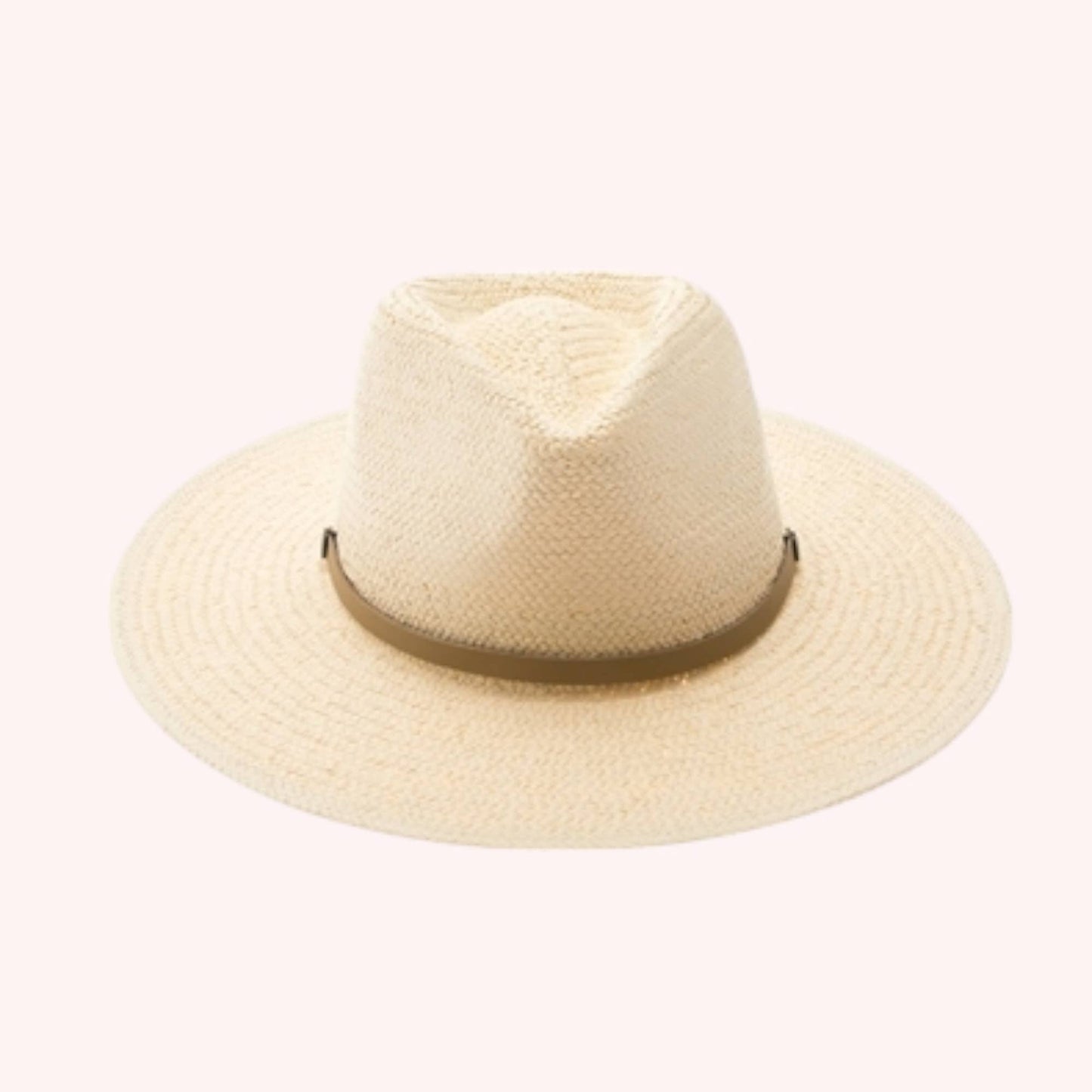 Handwoven Toyo Straw Panama Hat – Timeless & Elegant: Natural