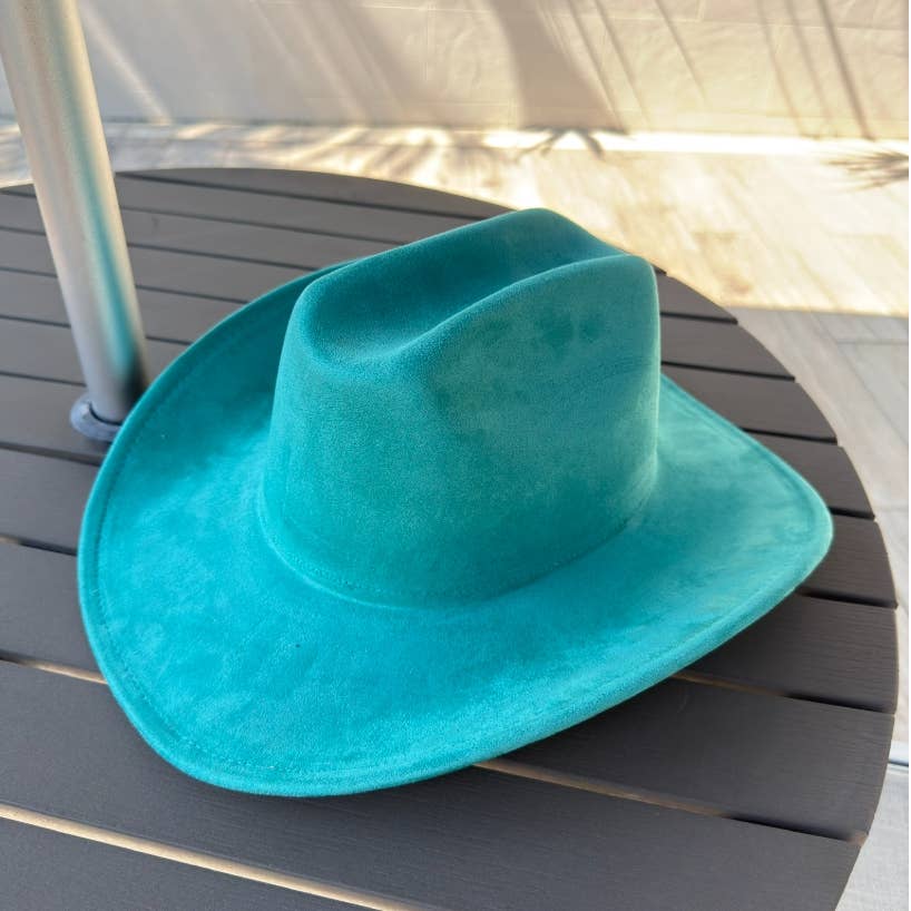 🤠Vegan Suede Cattleman Cowboy Hat: Brown