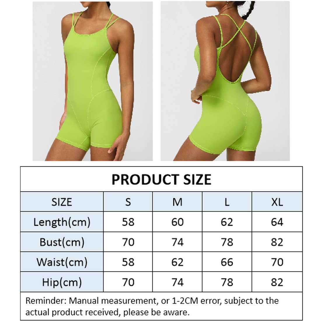 Women Yoga Sleeveless Criss Cross Back Sport Jumpsuit: Black / M