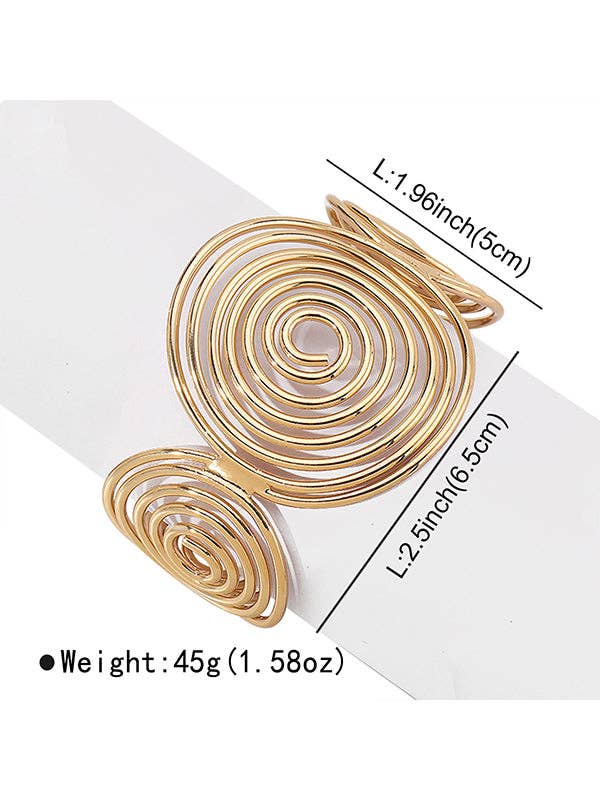 Geometric Ringent Bracelet Accessories: SILVER / One_size