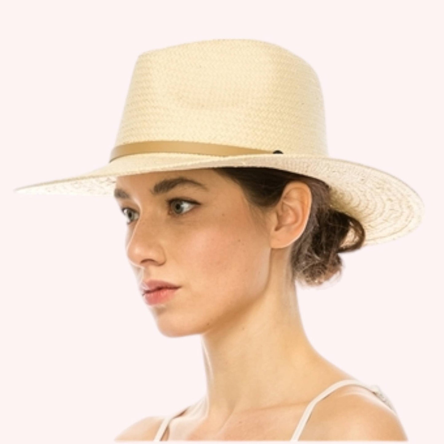 Handwoven Toyo Straw Panama Hat – Timeless & Elegant: Natural