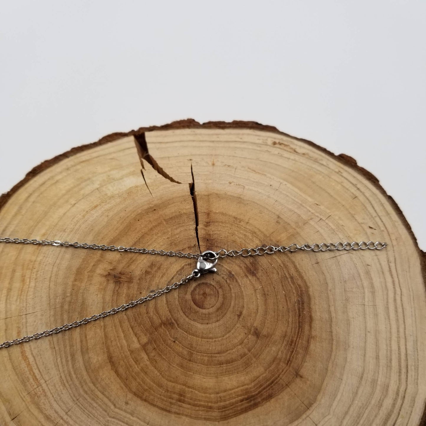 Natural Stone Double Moon Guardian Stone Necklace: White