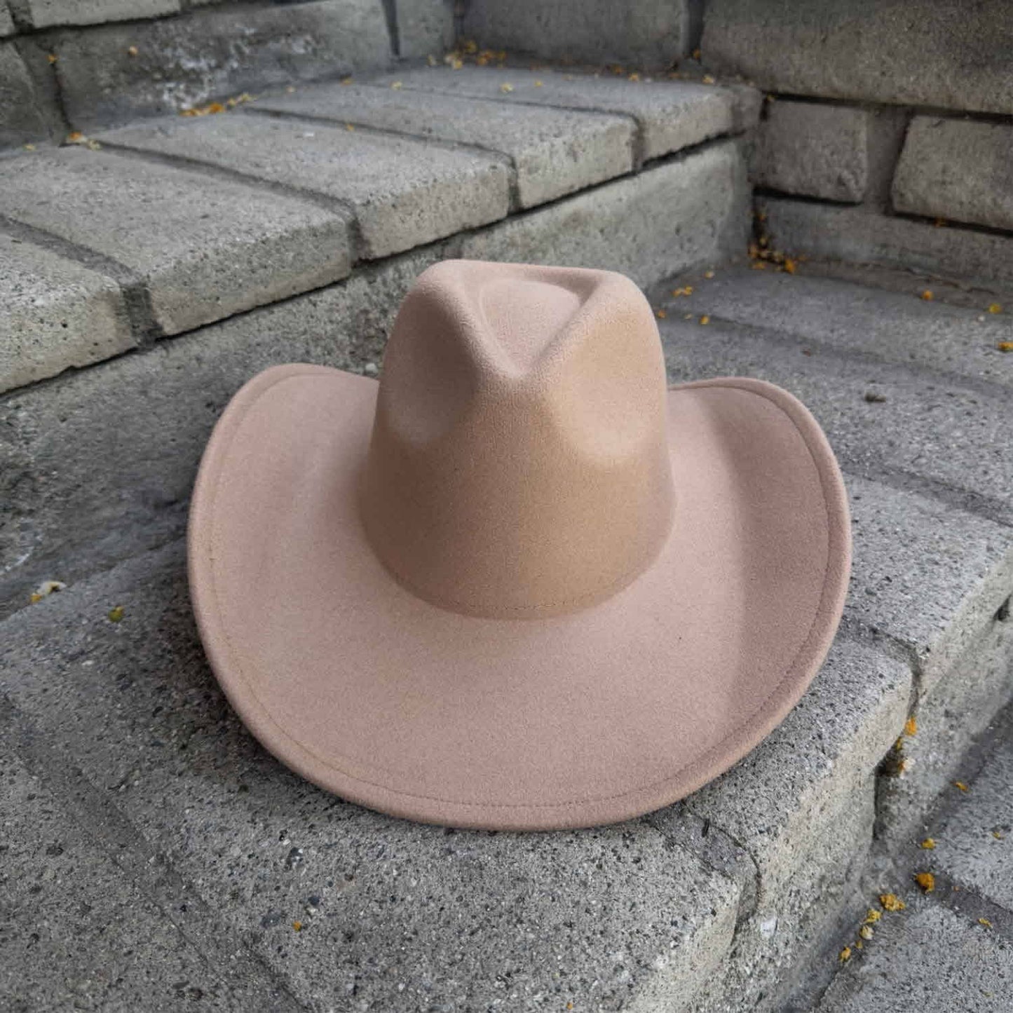 Best Seller!! Premium Vegan Cattleman Cowboy Hat: Ivory