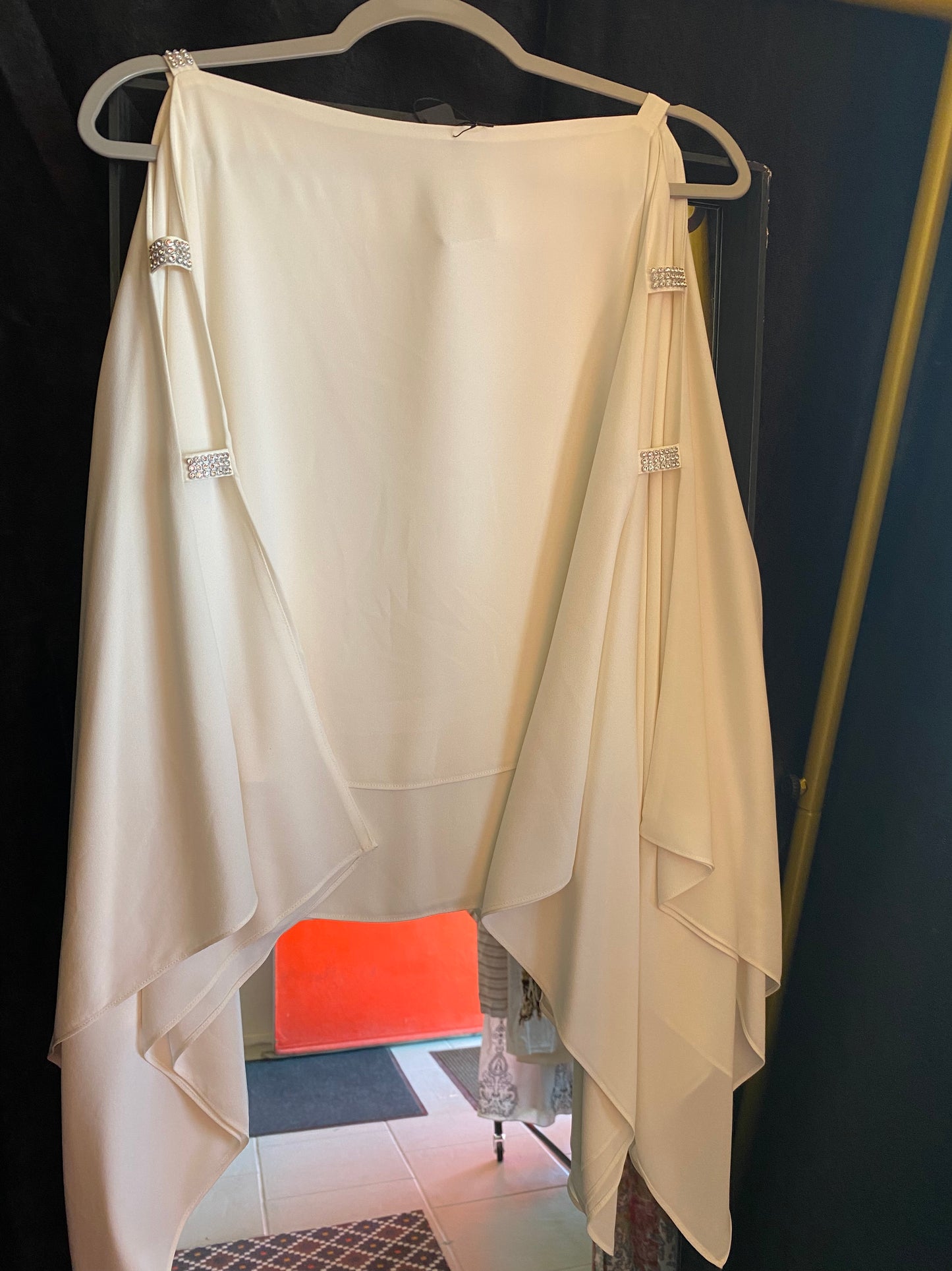 Off white flowing blouse - designer