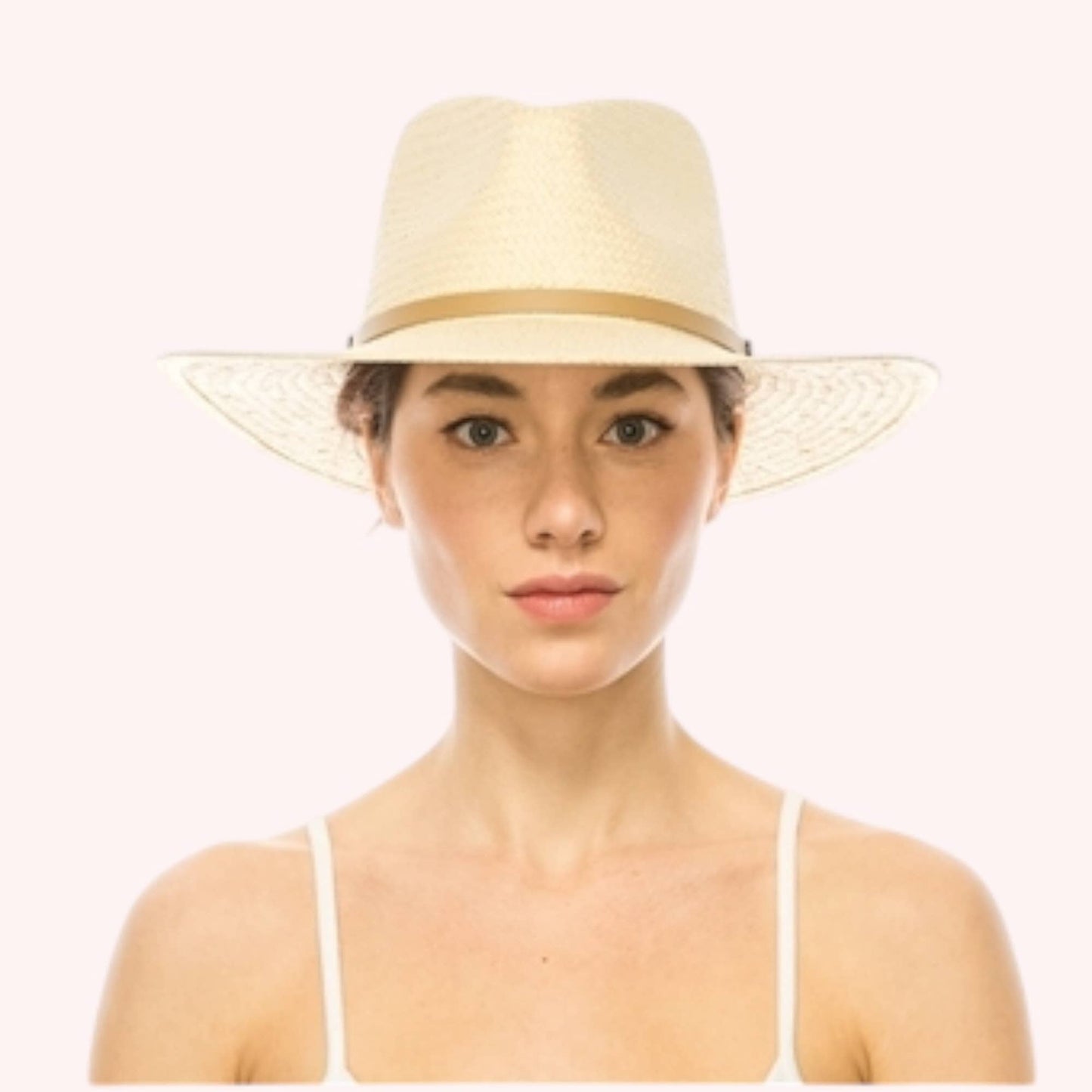 Handwoven Toyo Straw Panama Hat – Timeless & Elegant: Natural
