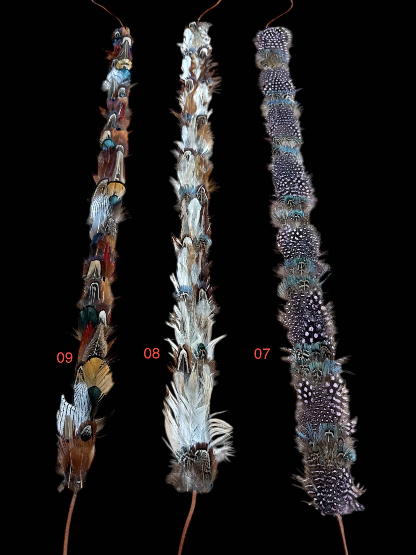 Feather hat band with strap: Feather #1