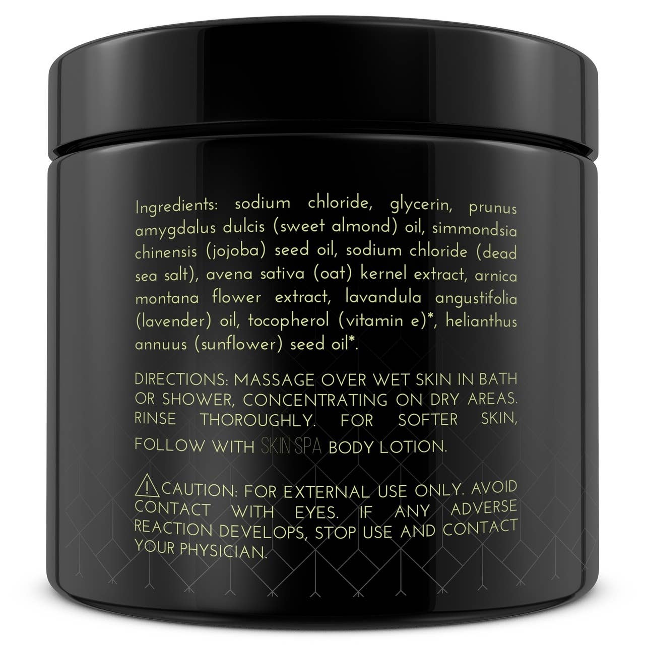 Mineral Sea Salt Scrub - Jasmine 16oz (453gr): Retail Product