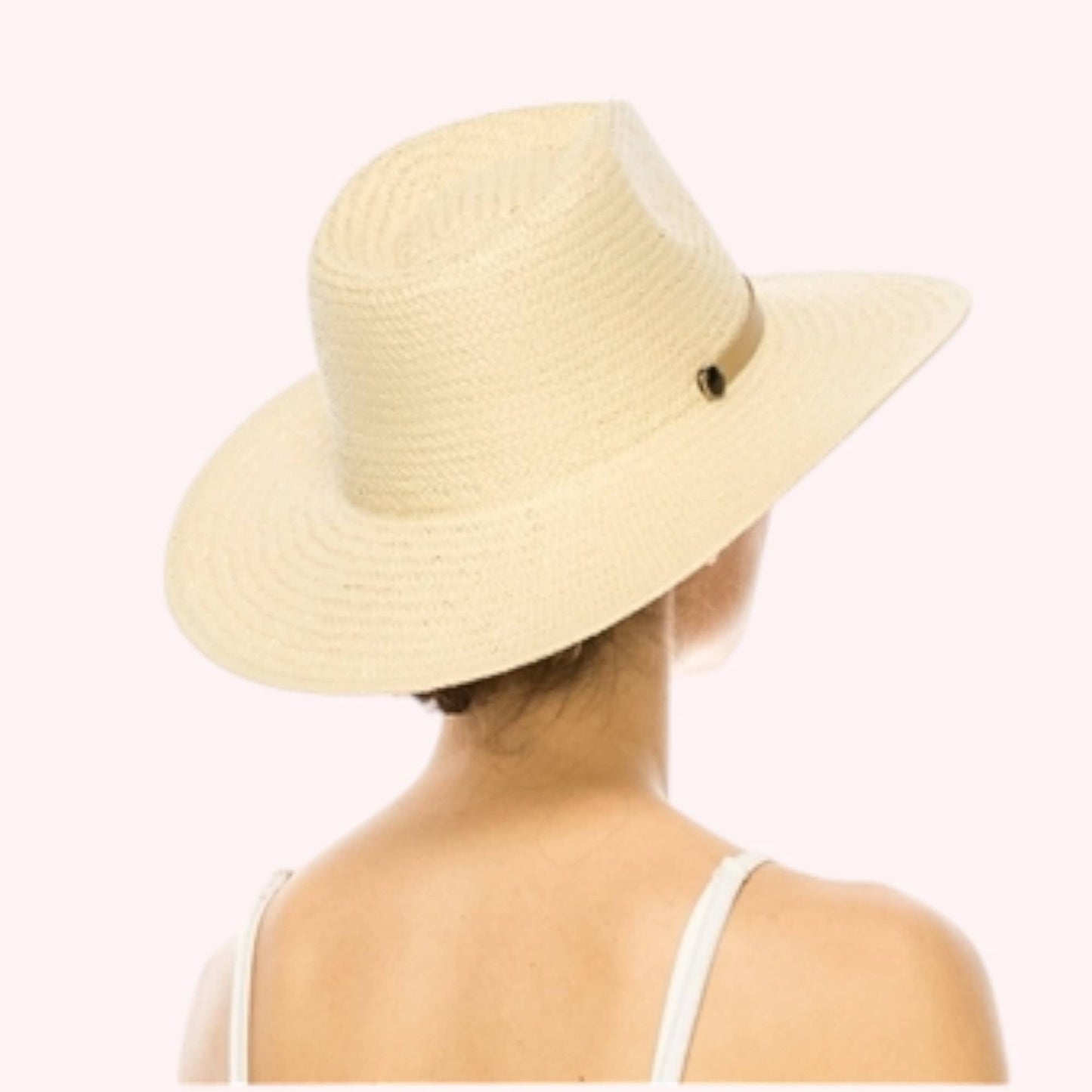 Handwoven Toyo Straw Panama Hat – Timeless & Elegant: Natural