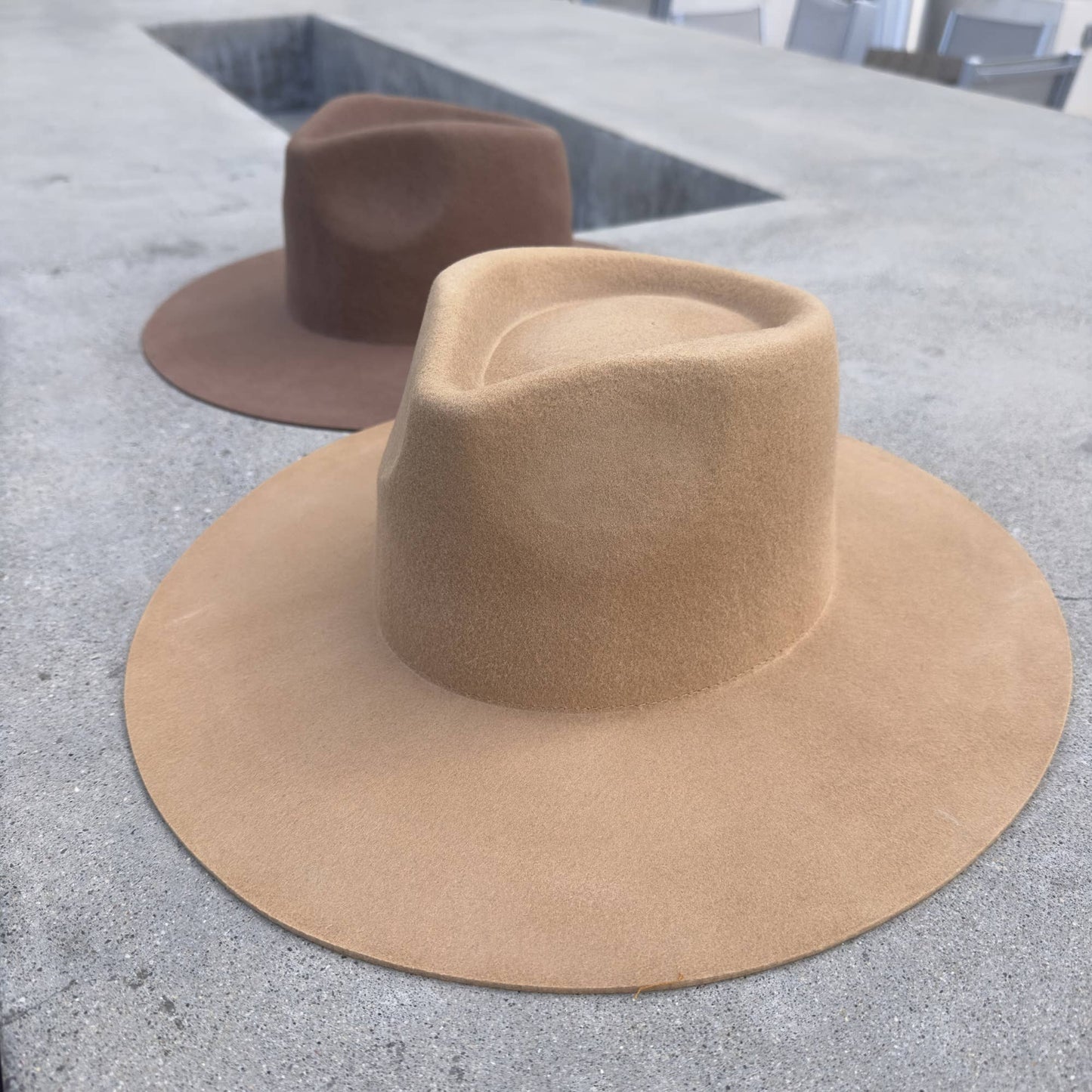 Australian Wool Rancher Hat : Stone