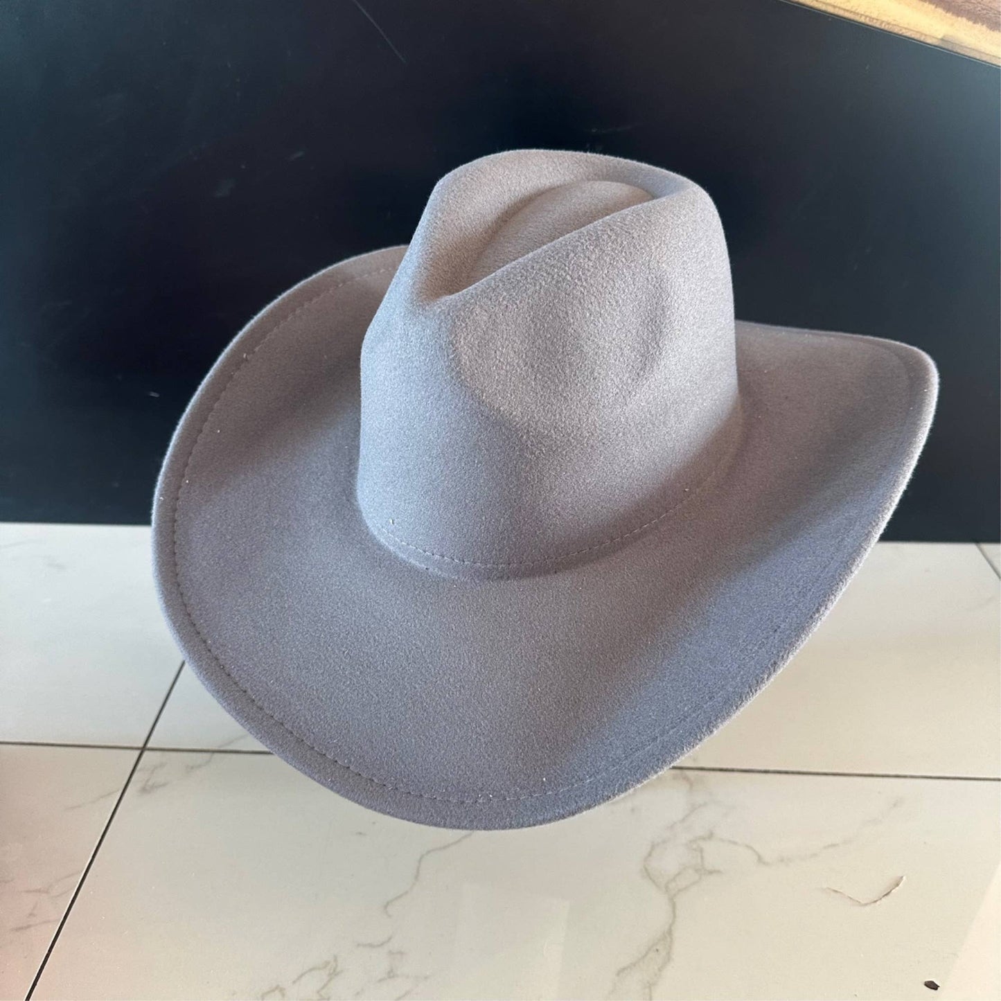 Best Seller!! Premium Vegan Cattleman Cowboy Hat: Brown