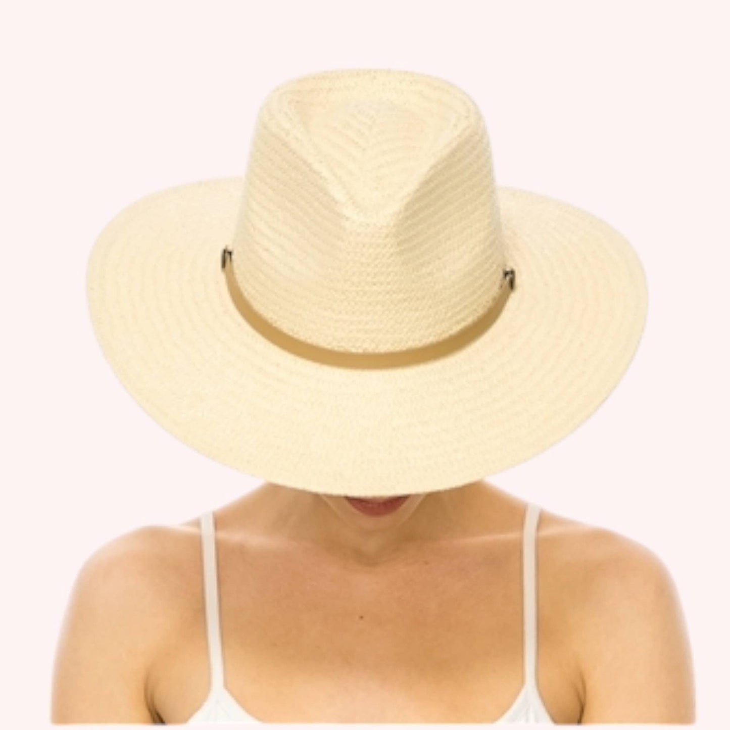 Handwoven Toyo Straw Panama Hat – Timeless & Elegant: Natural
