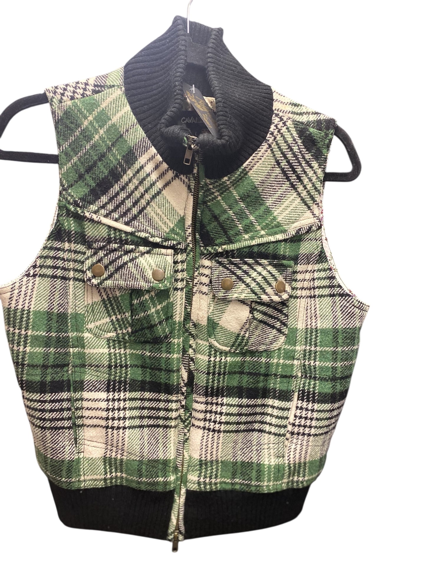 Green pattern vest