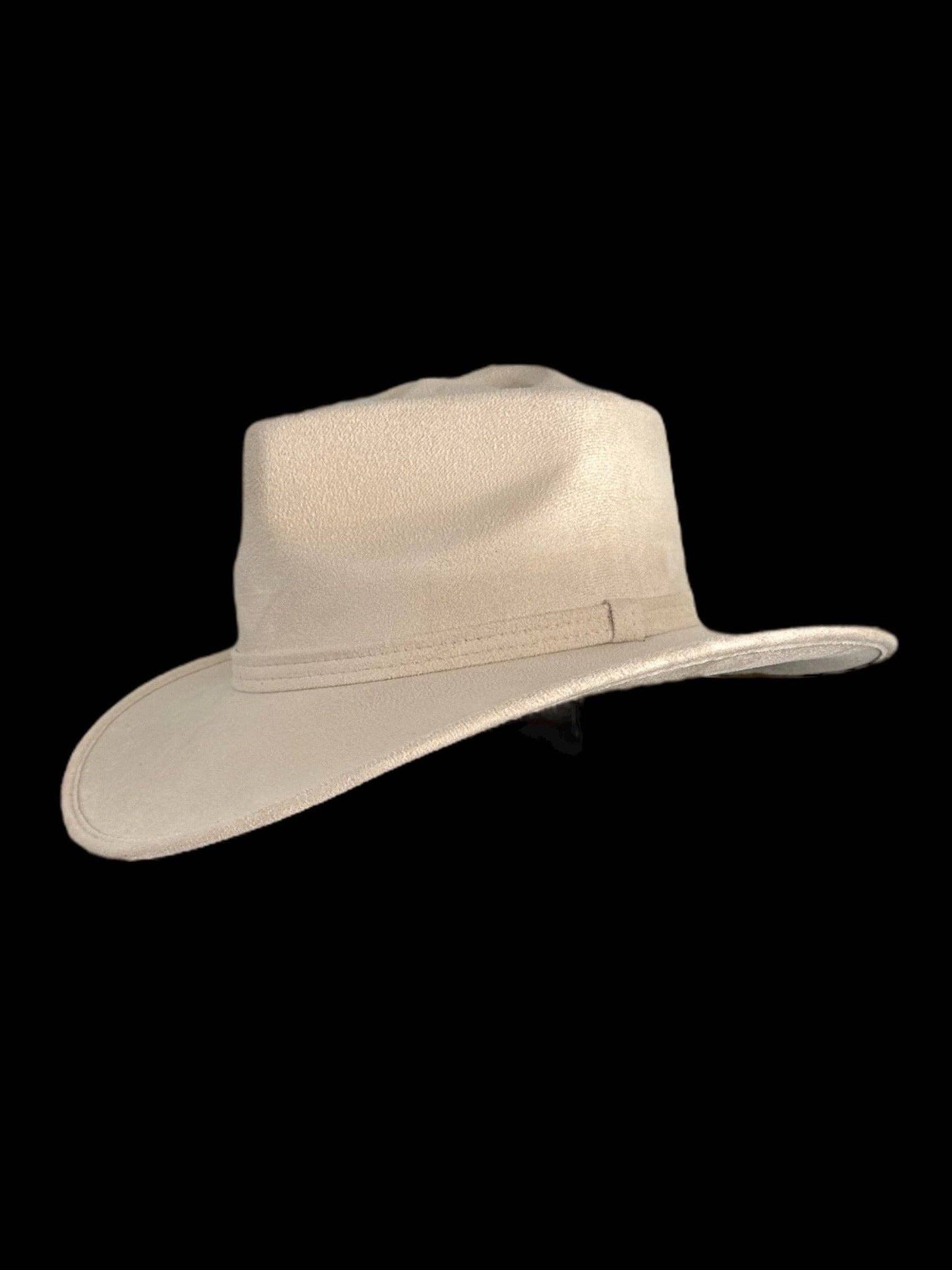 Skull-Billy Style Vegan Suede Hat: Red / Medium