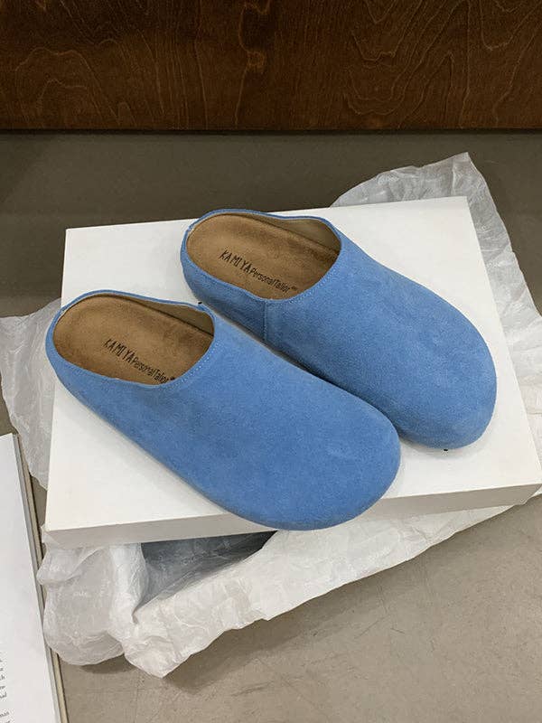 Round-Toe Split-Joint Flat Shoes Slippers&Mules: GINGER / US 8 | EU 38 2/3 | UK 5.5 | CN 39