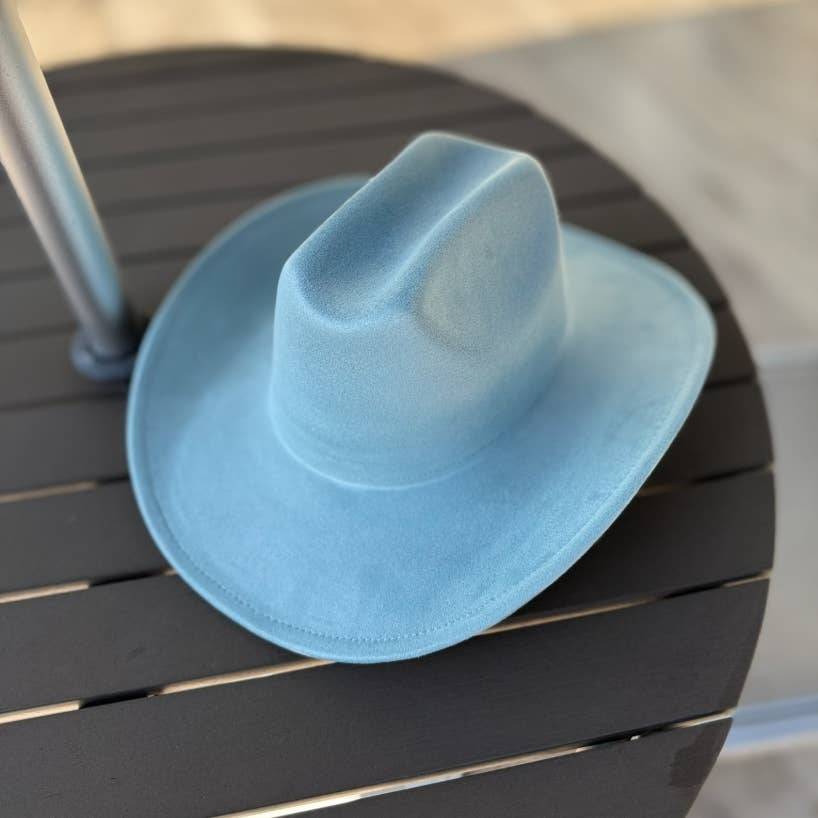 🤠Vegan Suede Cattleman Cowboy Hat: Brown