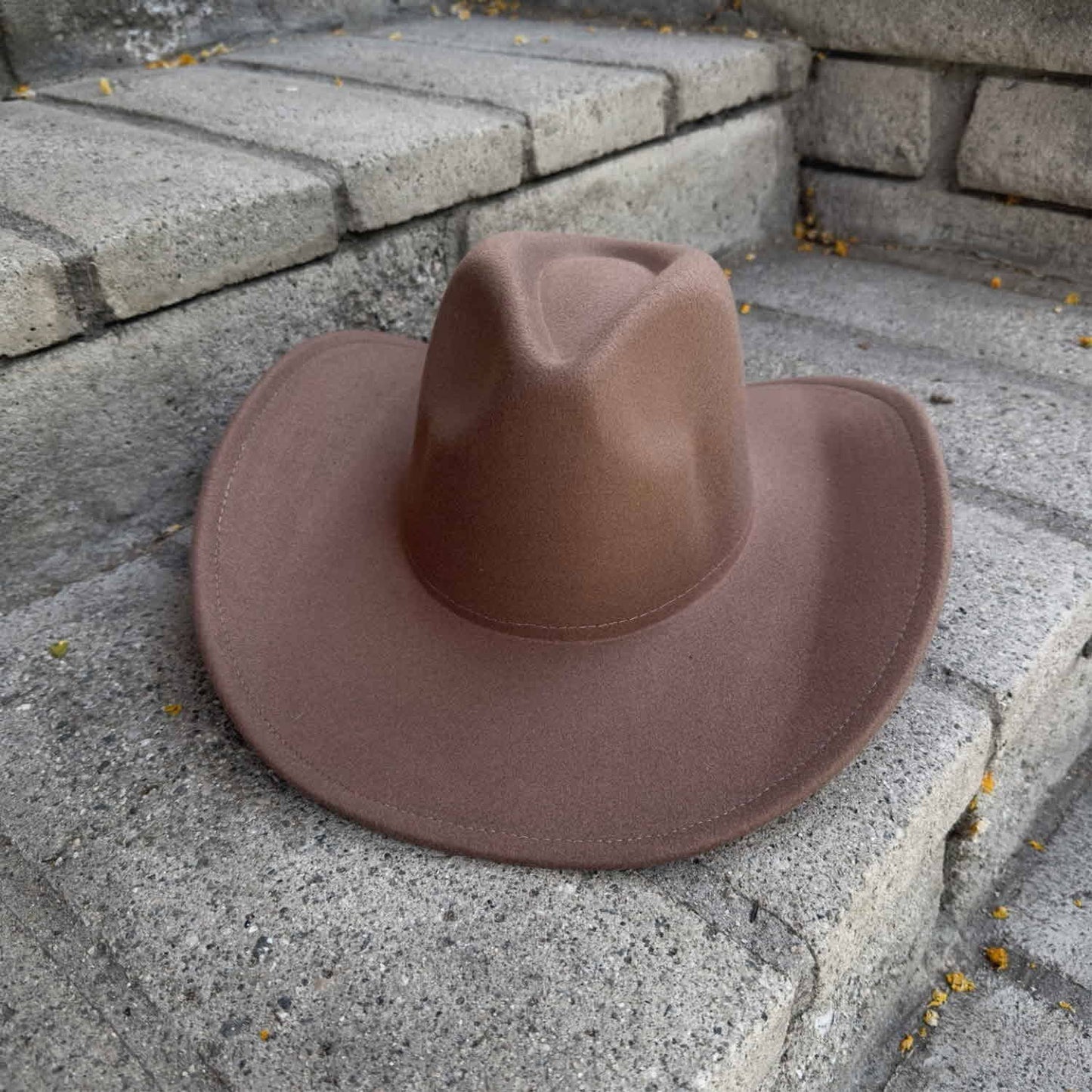 Best Seller!! Premium Vegan Cattleman Cowboy Hat: Ivory