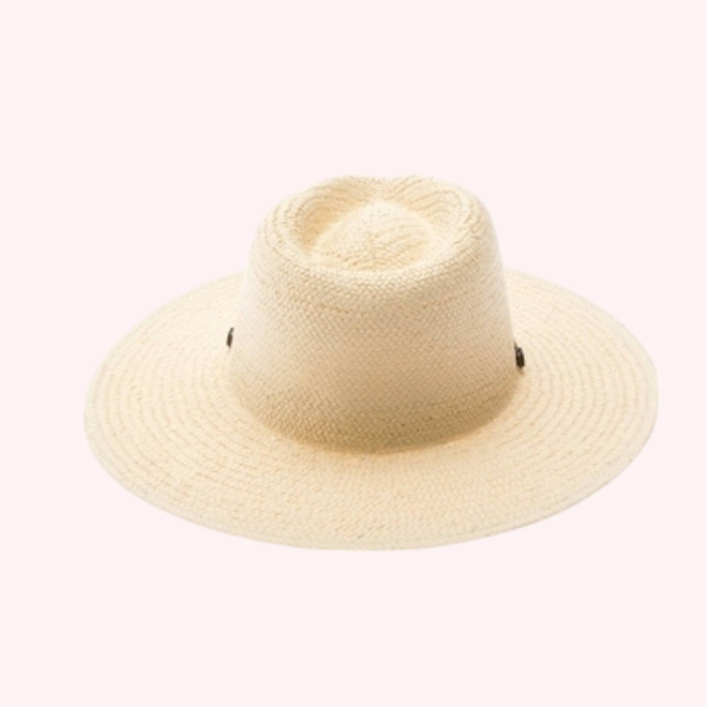 Handwoven Toyo Straw Panama Hat – Timeless & Elegant: Natural