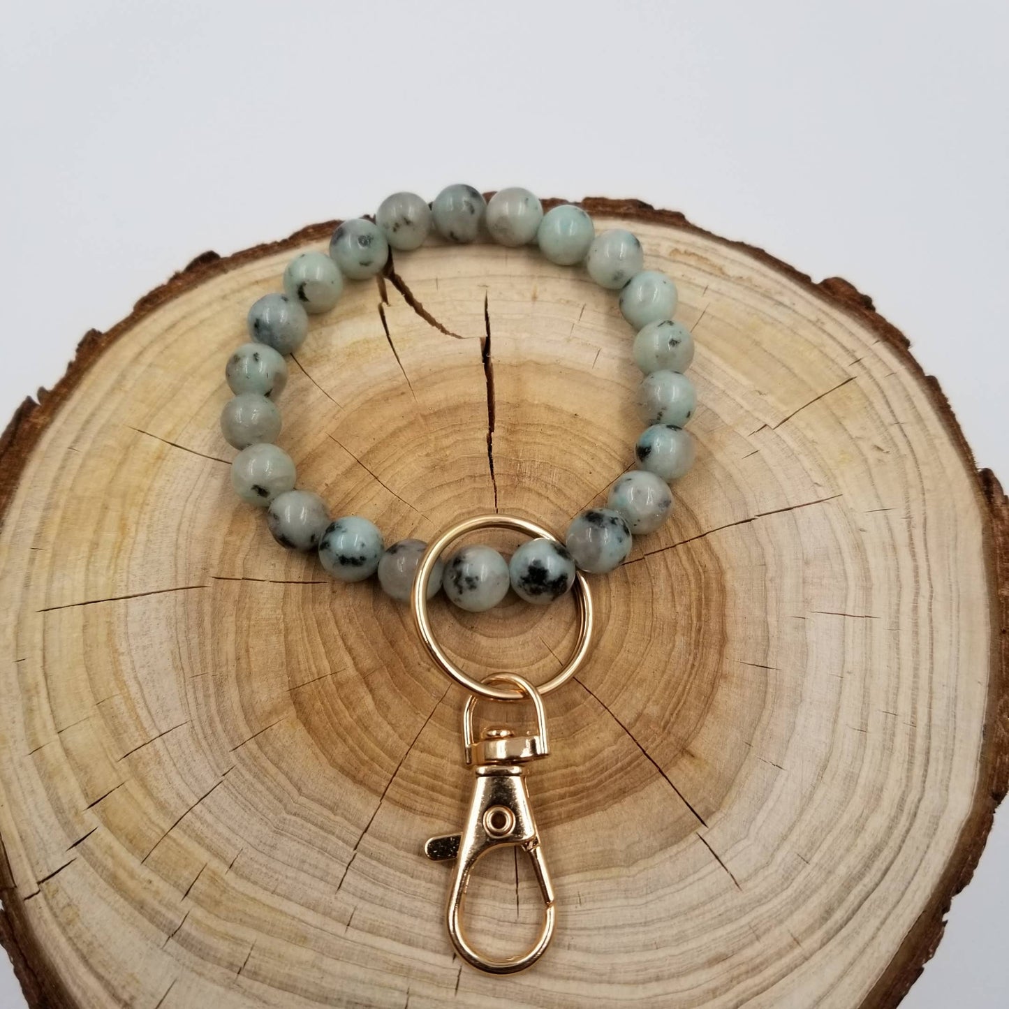 Natural Stone Bracelet Keychains: A