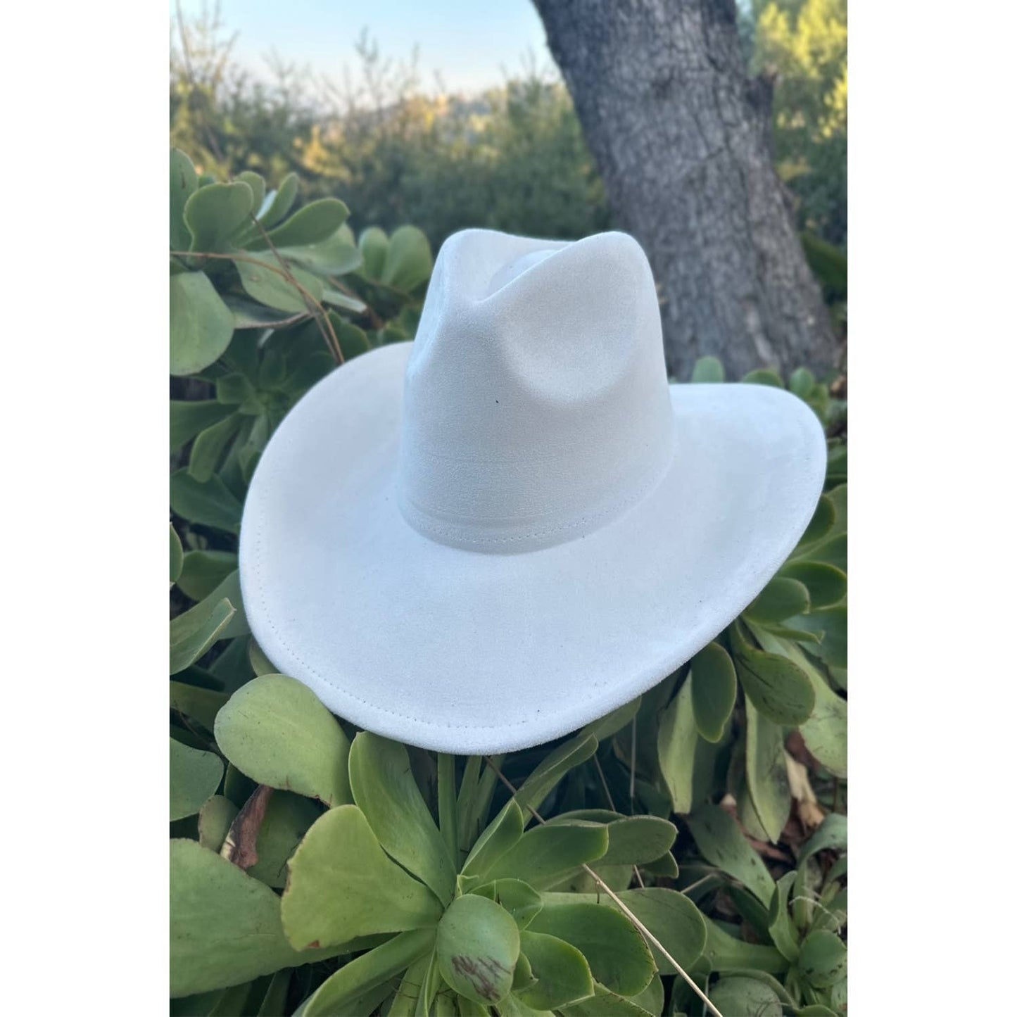 Best seller Vegan Suede Cowboy hat stiff flat brim: Wine / ONE SIZE
