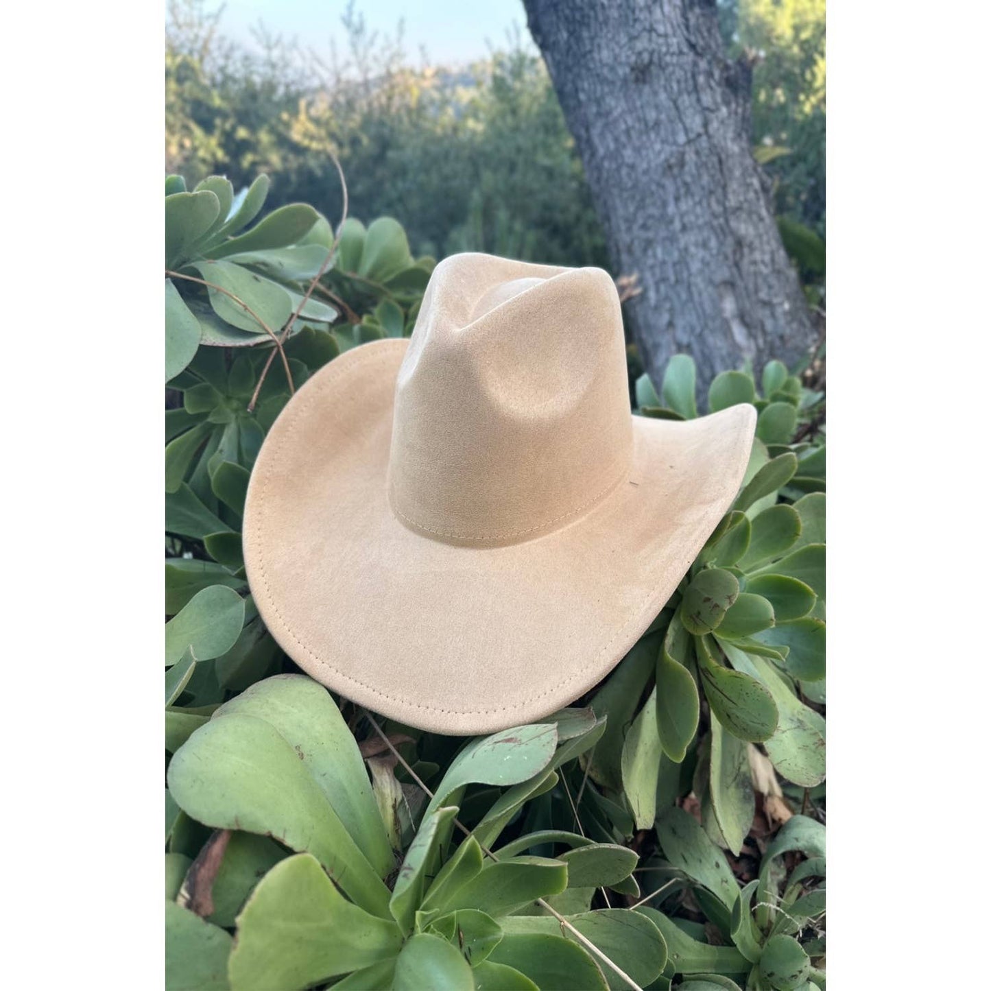 Best seller Vegan Suede Cowboy hat stiff flat brim: Dk Teal / ONE SIZE