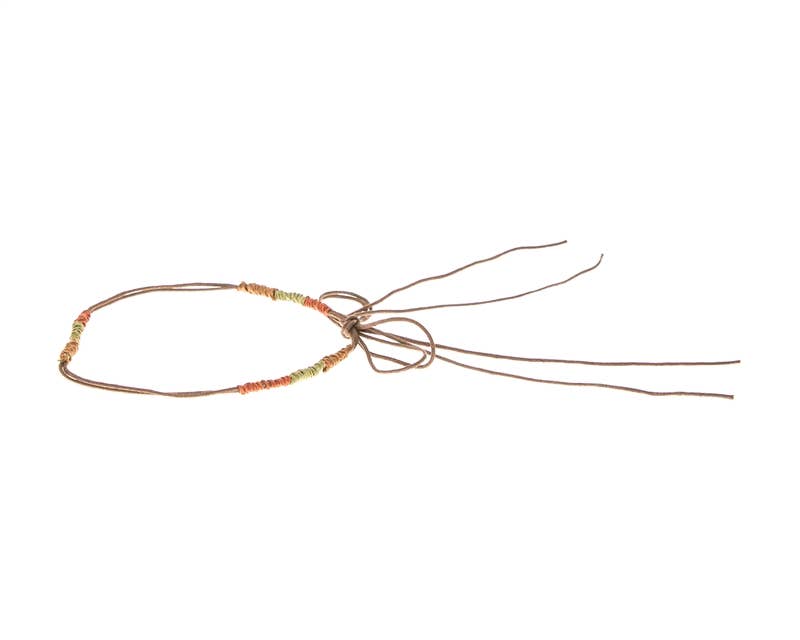 HB-1344 Hat Band - Earth Tone String Beads