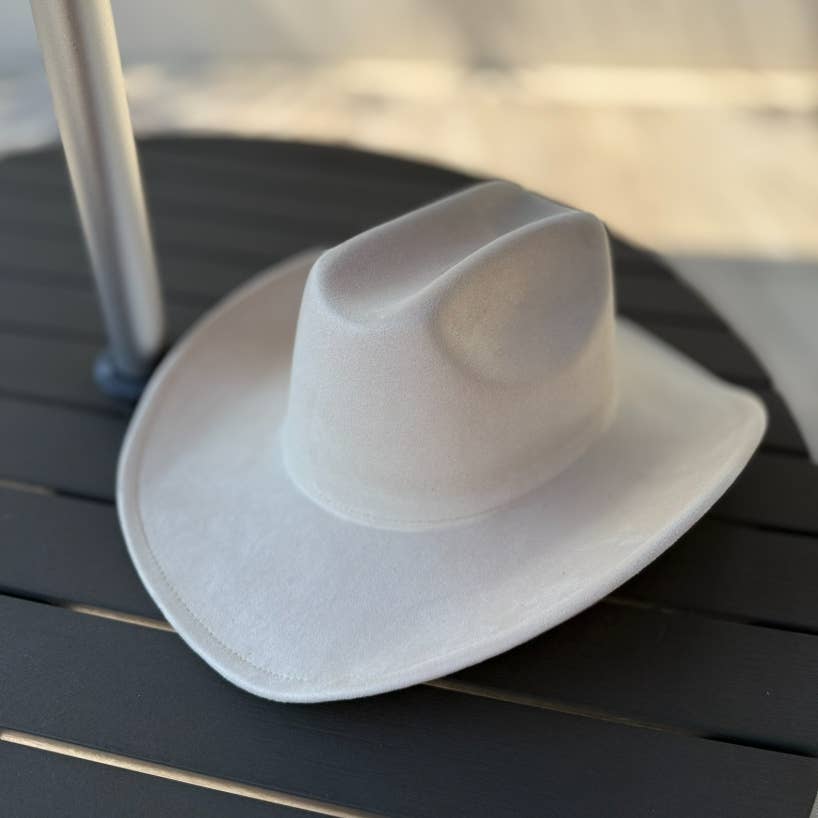 🤠 Vegan Suede Cattleman Cowboy Hat: Brown