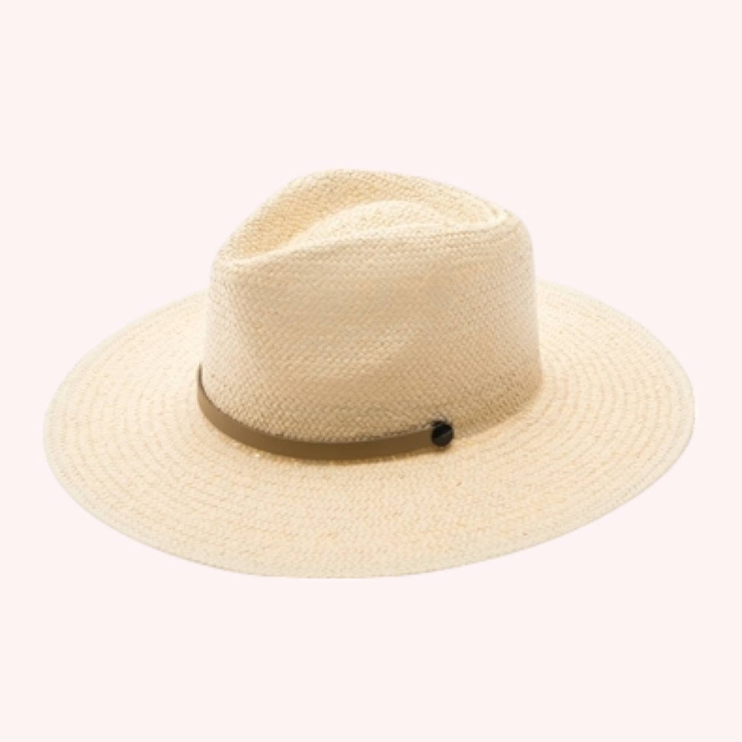 Handwoven Toyo Straw Panama Hat – Timeless & Elegant: Natural