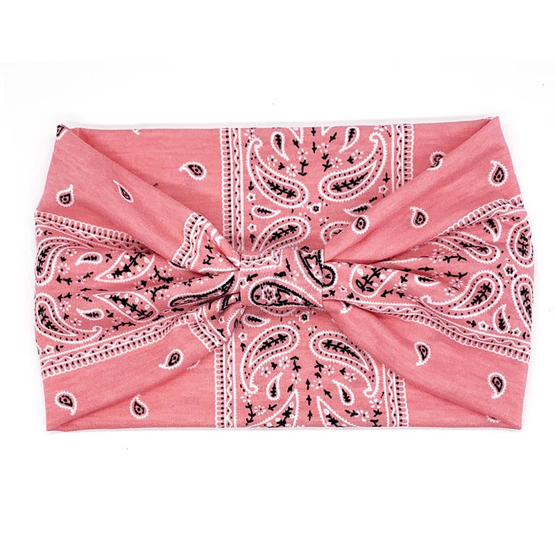 Classic Paisley Pattern Headbands : Green