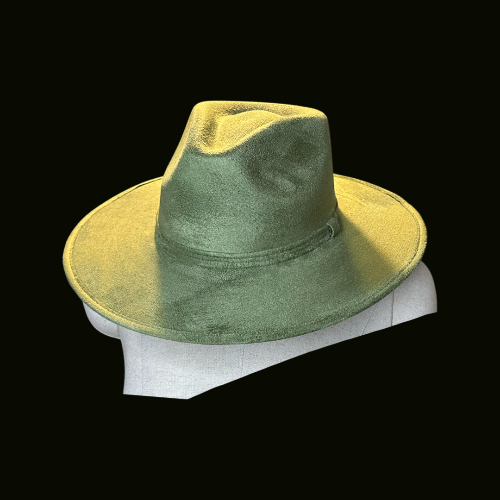 Rancher Vegan Suede Hat : Forest / Large