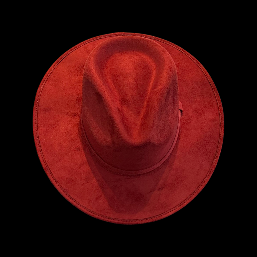 Rancher Vegan Suede Hat : Latte / Large