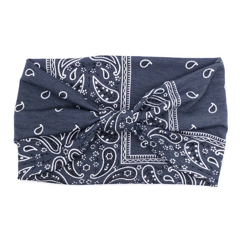 Classic Paisley Pattern Headbands : Green