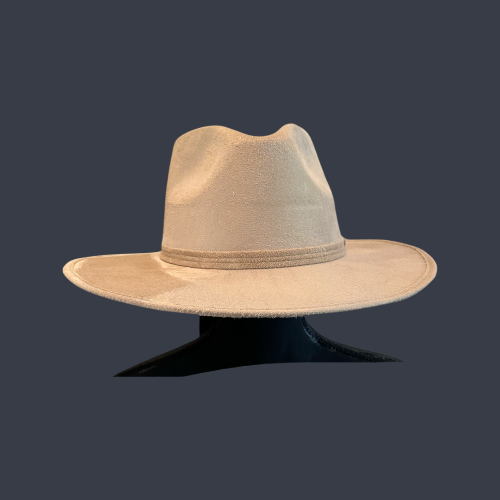 Rancher Vegan Suede Hat : Latte / Large