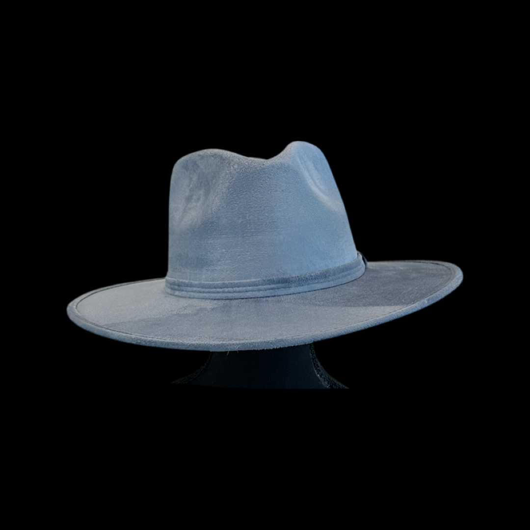 Rancher Vegan Suede Hat : Latte / Large
