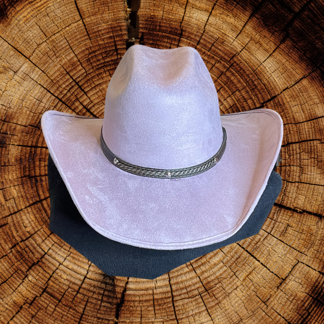 Chihuahua Cowboy Vegan Suede Hat : Tabaco / Large 57-60cm