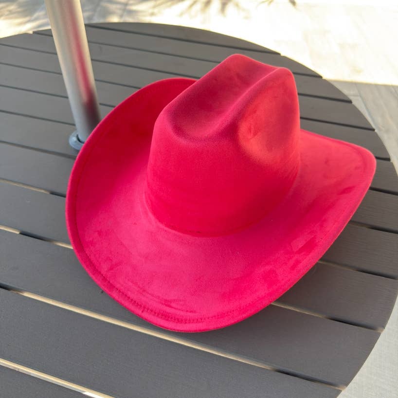 🤠 Vegan Suede Cattleman Cowboy Hat: Brown