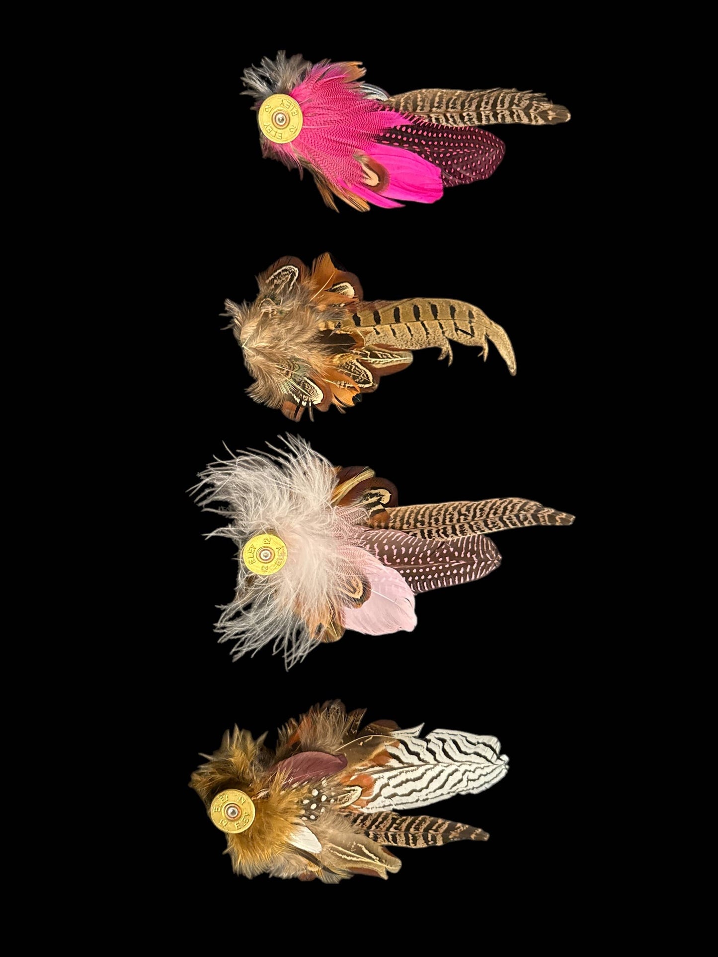 Decorative Side Hat Feathers (Out of SHOTGUN CASING): Blues #2