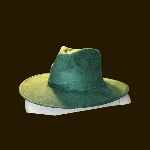 Rancher Vegan Suede Hat : Forest / Medium