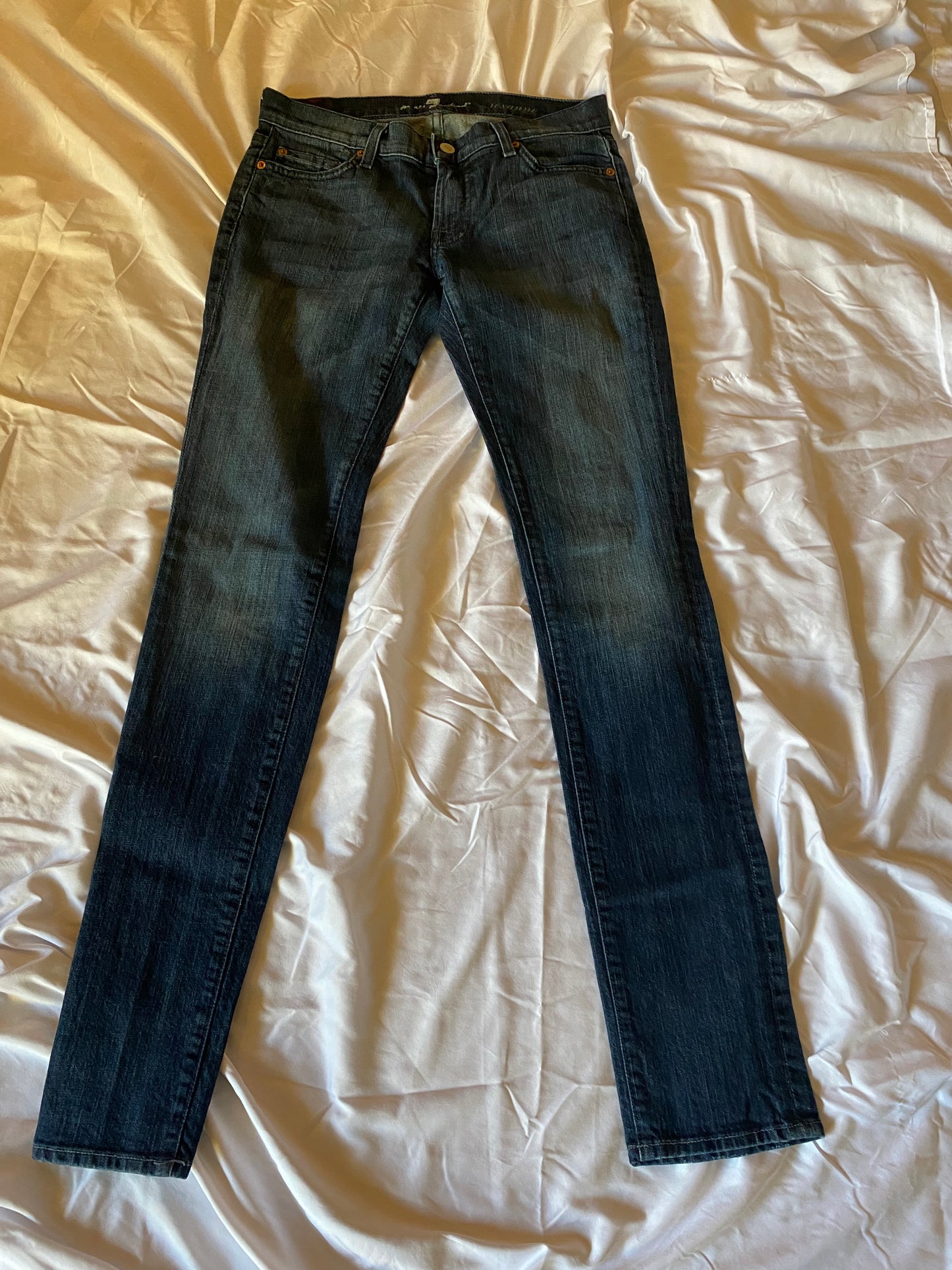 7 Jeans ( for all man kind )dark blue slim fit size 27