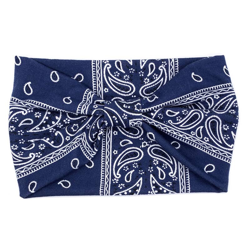 Classic Paisley Pattern Headbands : Green