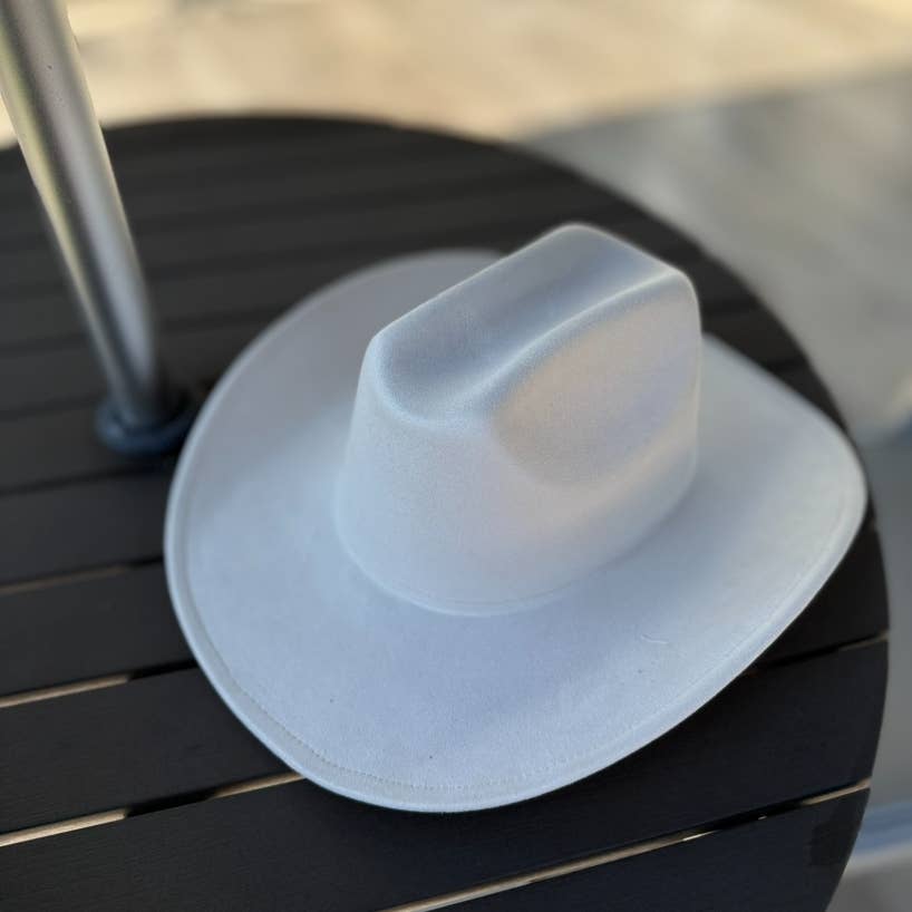 🤠 Vegan Suede Cattleman Cowboy Hat: Brown