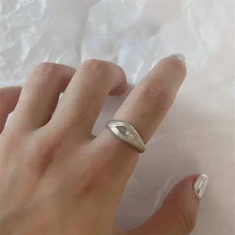 Refined Eye Ring: Eye of Horus Ring / Adjustable