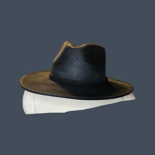Rancher Vegan Suede Hat : Black / Large