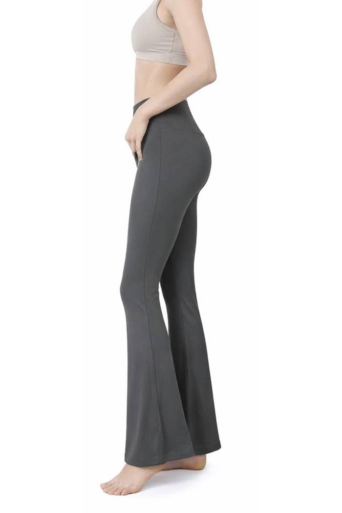 Faja waist control hip lifting flare body shaper yoga pants: Navy