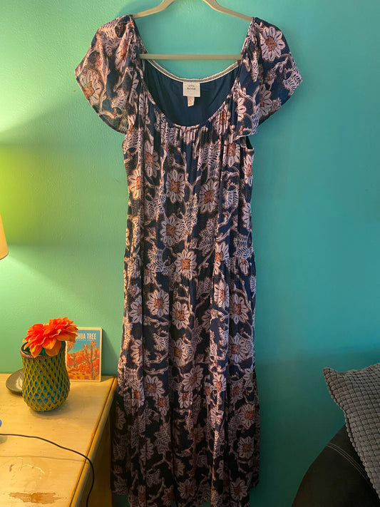 Knox rose vintage dress with slip size large