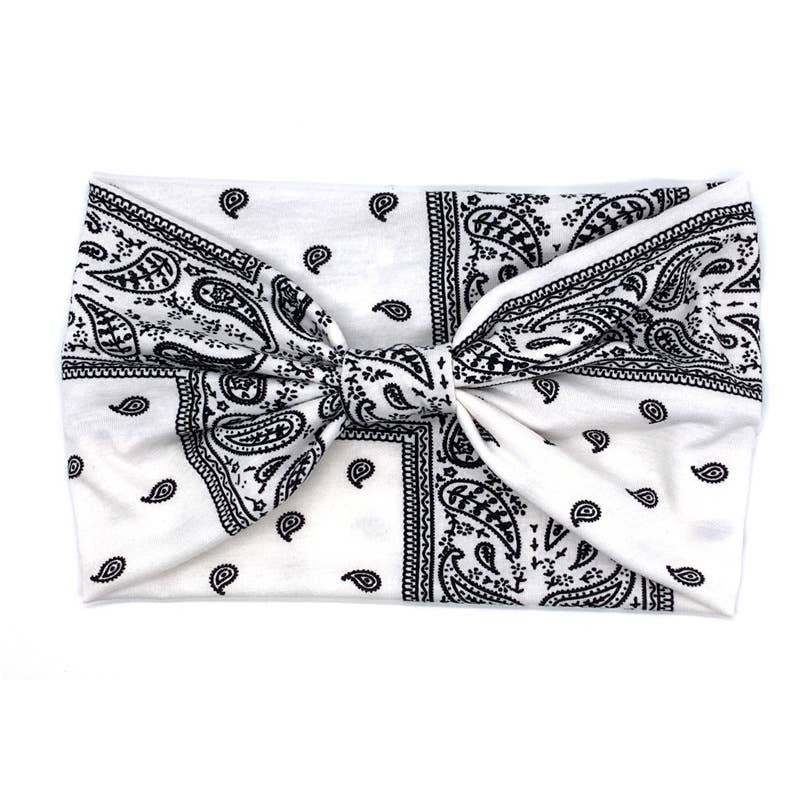 Classic Paisley Pattern Headbands : Green