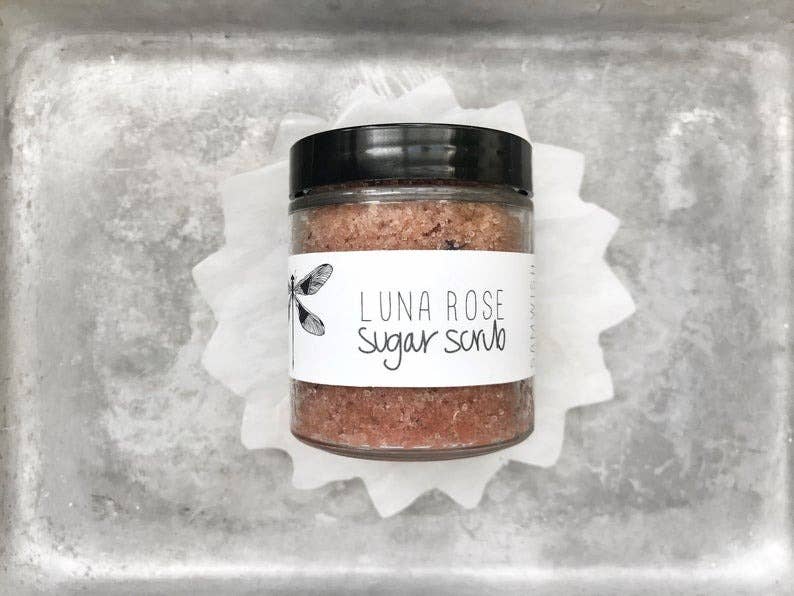 Luna Rose Sugar Scrub: 4 oz
