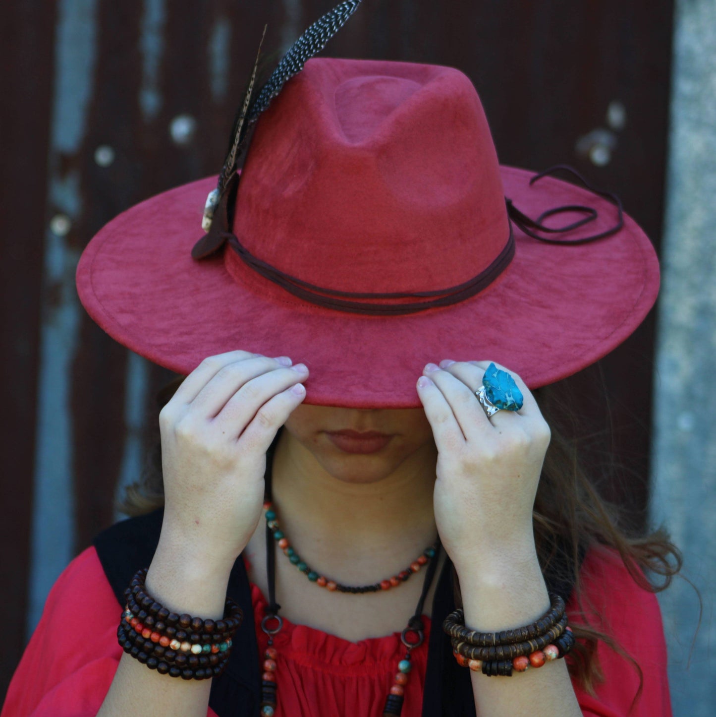 Blue Regalite Chunky Statement Ring