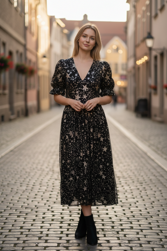 Dress with stars - designer