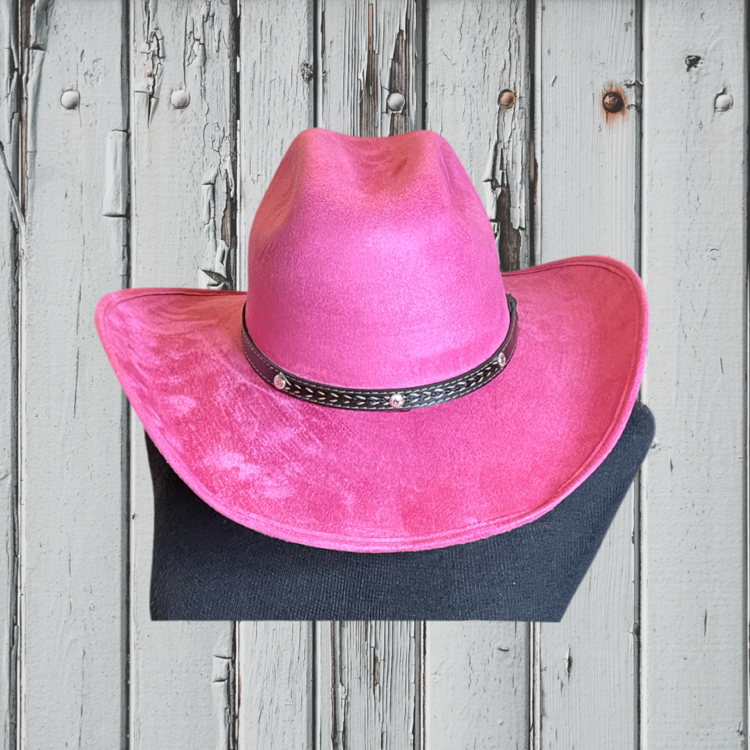 Chihuahua Cowboy Vegan Suede Hat : Atlantic blue / Medium 55-58cm